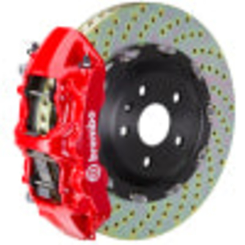 Brembo 24+ BMW M30i/i5 xDrive 40 Front GT BBK 6 Piston Cast 380×34 2pc Rotor Drilled – Red