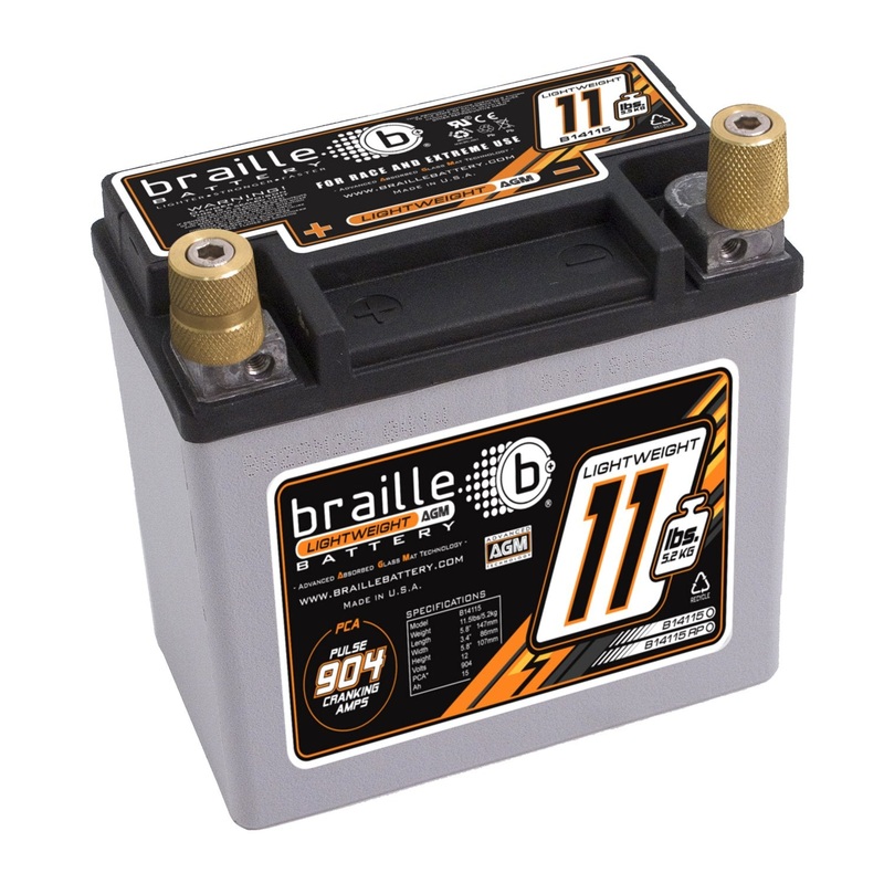Braille Lightweight AGM battery – 11lbs