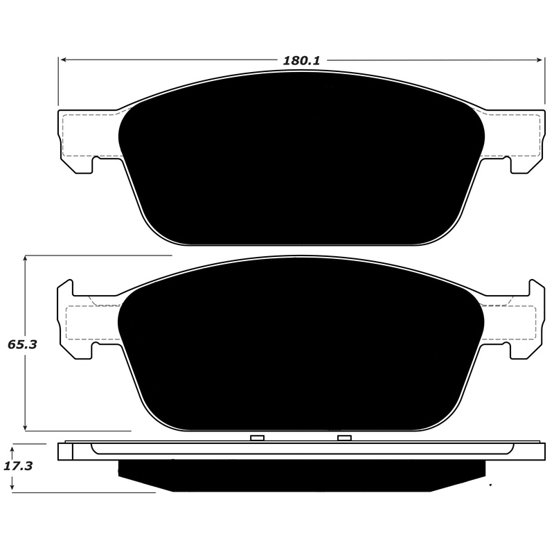 Porterfield Brake Pads for 2016 FORD TRANSIT CONNECT