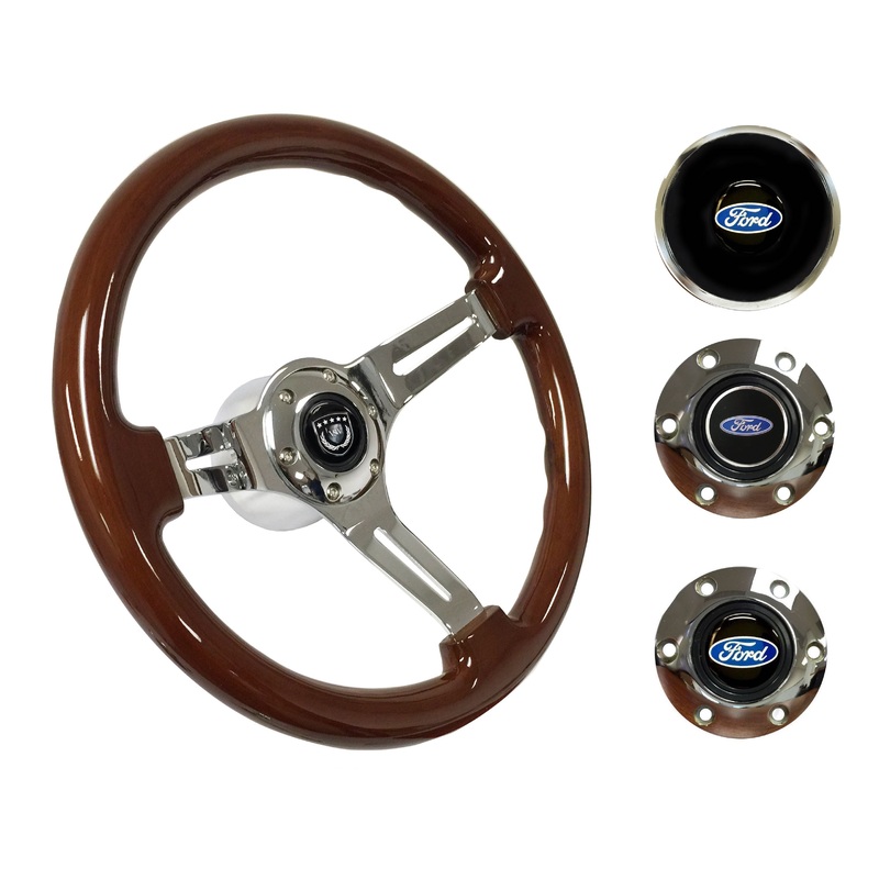 1965-69 Ford Ranchero Steering Wheel Kit | Mahogany Wood | ST3011