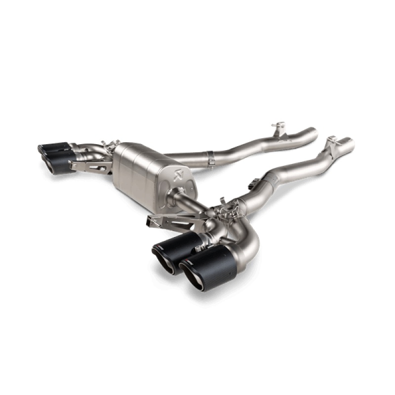 Akrapovic 2021 BMW M8/M8 Comp Gran Coupe (F93) w/OPF/GPF Slip-On Line (Titanium) w/Carbon Tips
