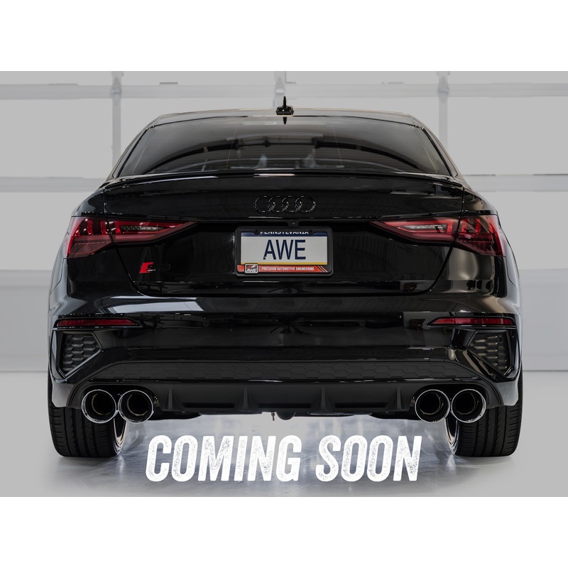 AWE 22-24 Audi 8Y S3 Touring Edition Exhaust – Diamond Black Tips