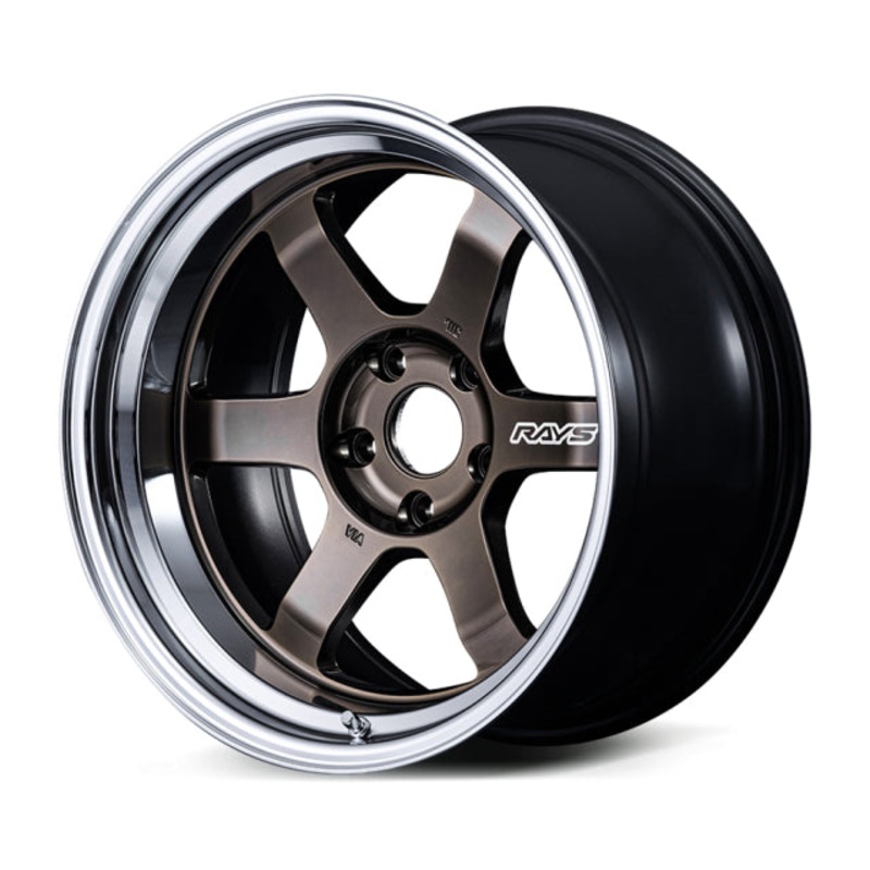 Volk Racing TE37V spec-SR Wheel  – 17×9.5 -15 | 5×114.3 | Shining Bronze Metal w/ FDMC Rim