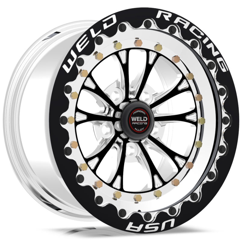 Weld Vitesse 15×10 / 5×4.5 BP / 7.5in. BS Black Wheel – Black Single Beadlock MT