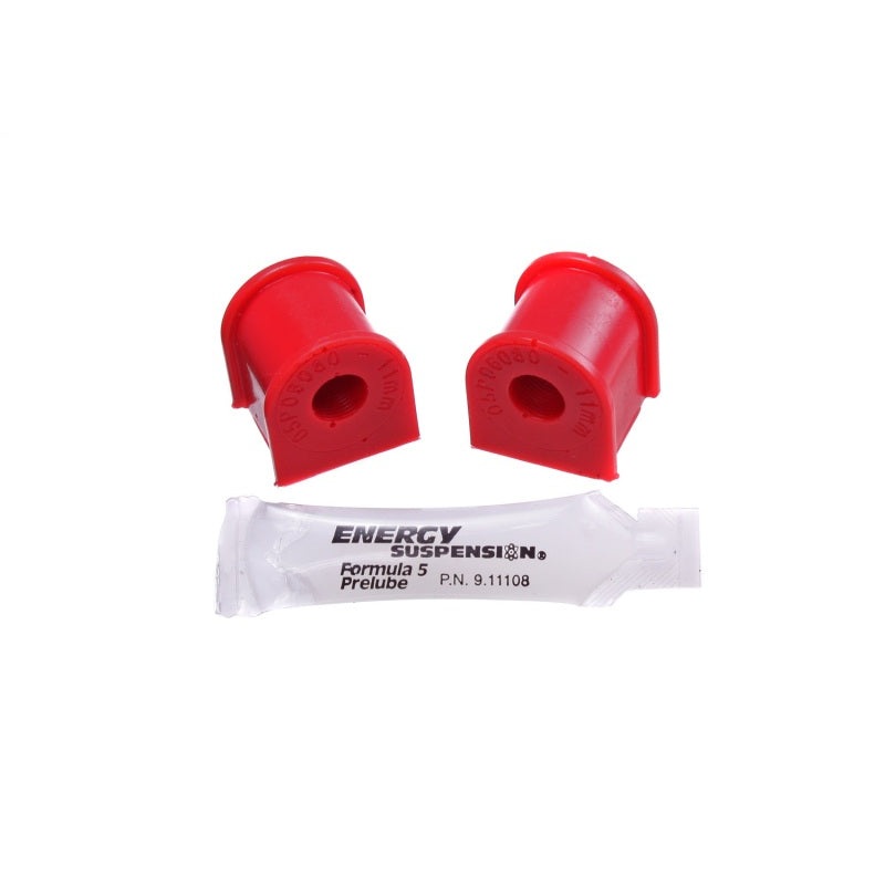 Energy Suspension 06-11 Honda Civic (Excl Si) 11mm Rear Sway Bar Bushings – Red