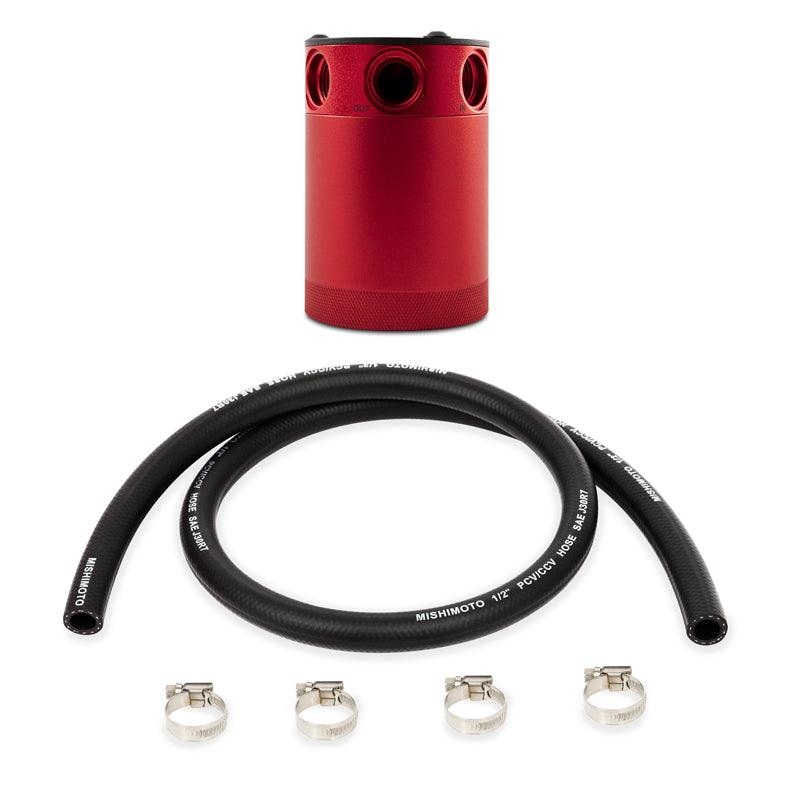 Mishimoto Compact Baffled Oil Catch Can 3-Port – Red