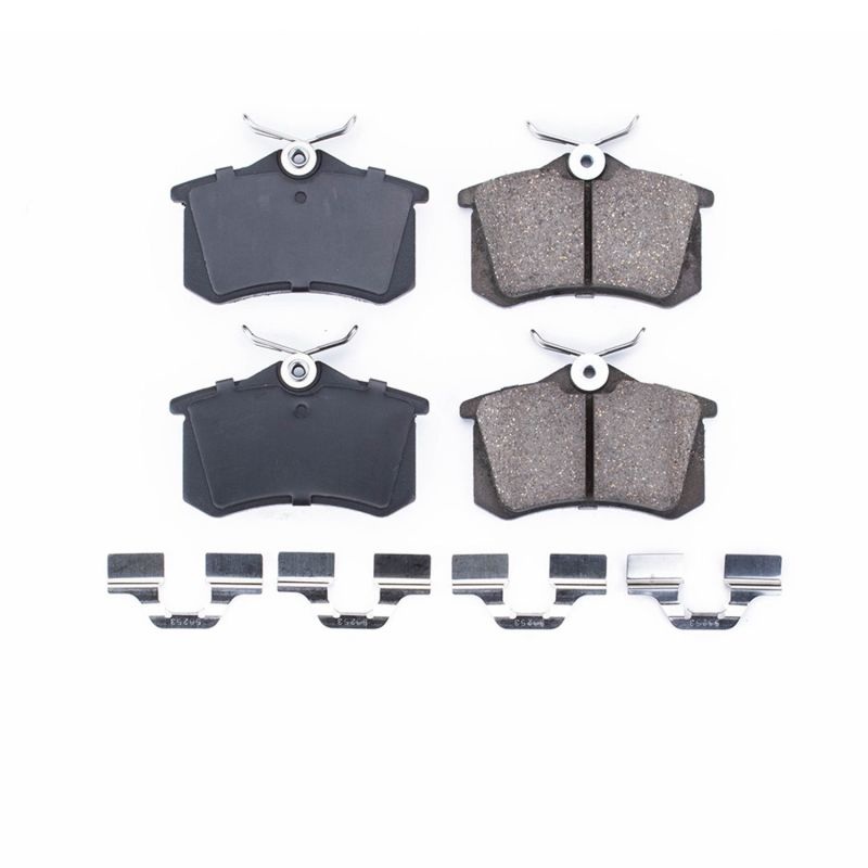 PowerStop Power Stop 10-13 Audi A3 Rear Z17 Evolution Ceramic Brake Pads w/Hardware