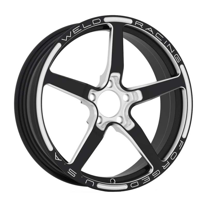 Weld Alumastar 1-Piece 18×6 / 5×120 BP / 2.7in. BS Polished Wheel – Non-Beadlock – Black