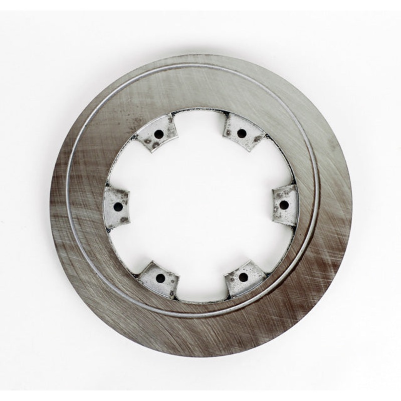 208mm x 12mm Vented Rear Brake Disc, Swirl, Steel
