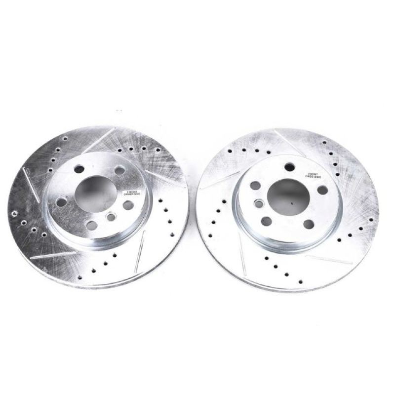 PowerStop Power Stop 2014 Mini Cooper Front Evolution Drilled & Slotted Rotors – Pair