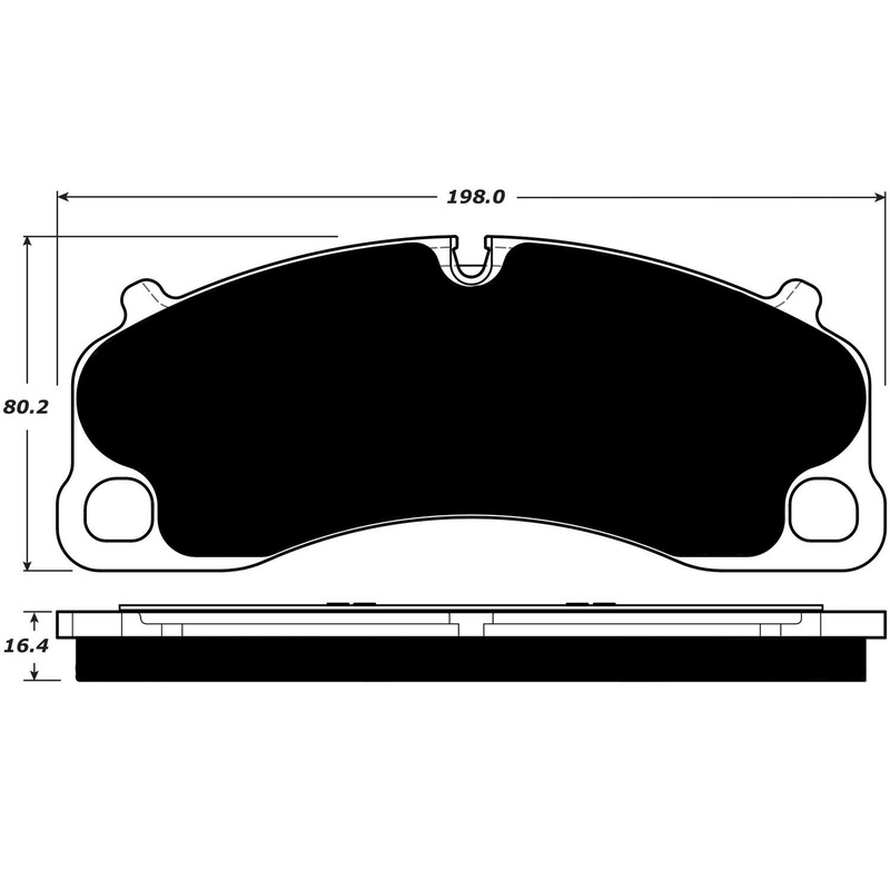 Porterfield Brake Pads for 2017 PORSCHE 911 GT3 w/Iron Discs