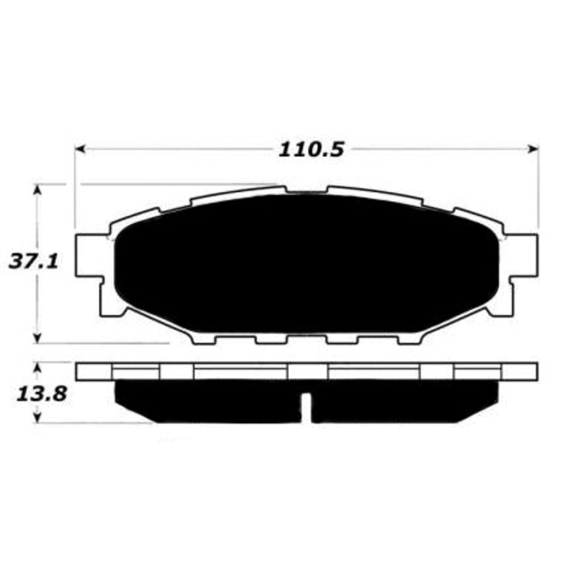 Porterfield Brake Pads for 2017 SUBARU IMPREZA SEDAN