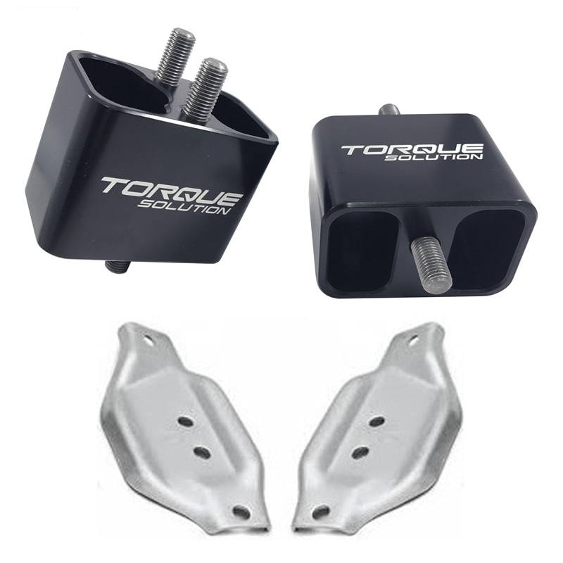Torque Solution Solid Billet Engine Mounts w/ Mount Plates – 02-14 WRX / 04-19 STI