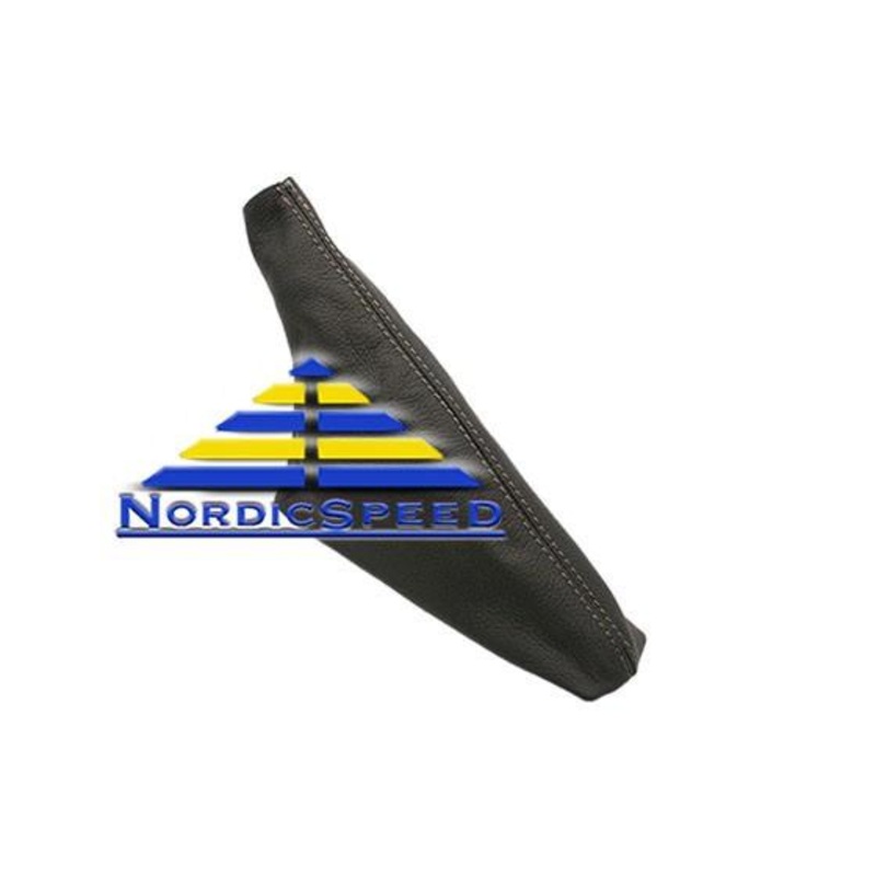 Performance Parking Brake Handle Leather Boot Black