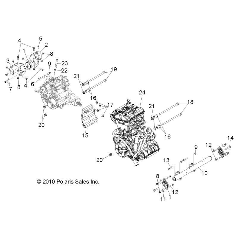 Transmission Spacer Right 24 Mm by Polaris