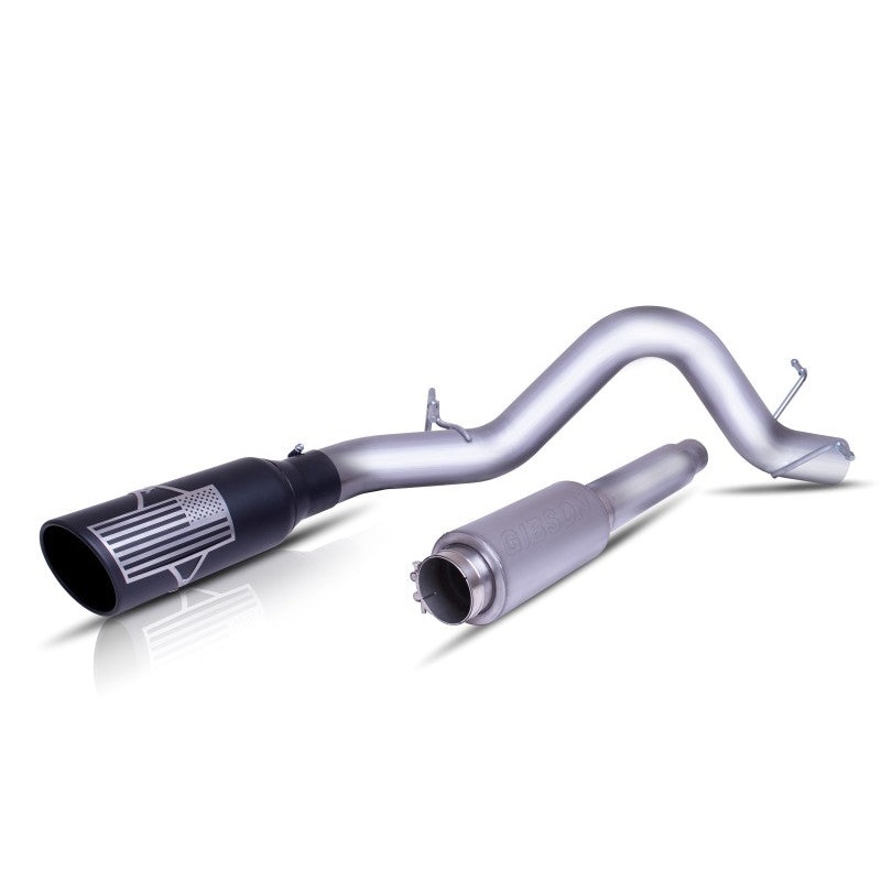 Gibson 11-14 Ford F-150 XL 3.7L 4in Patriot Series Cat-Back Single Exhaust – Stainless