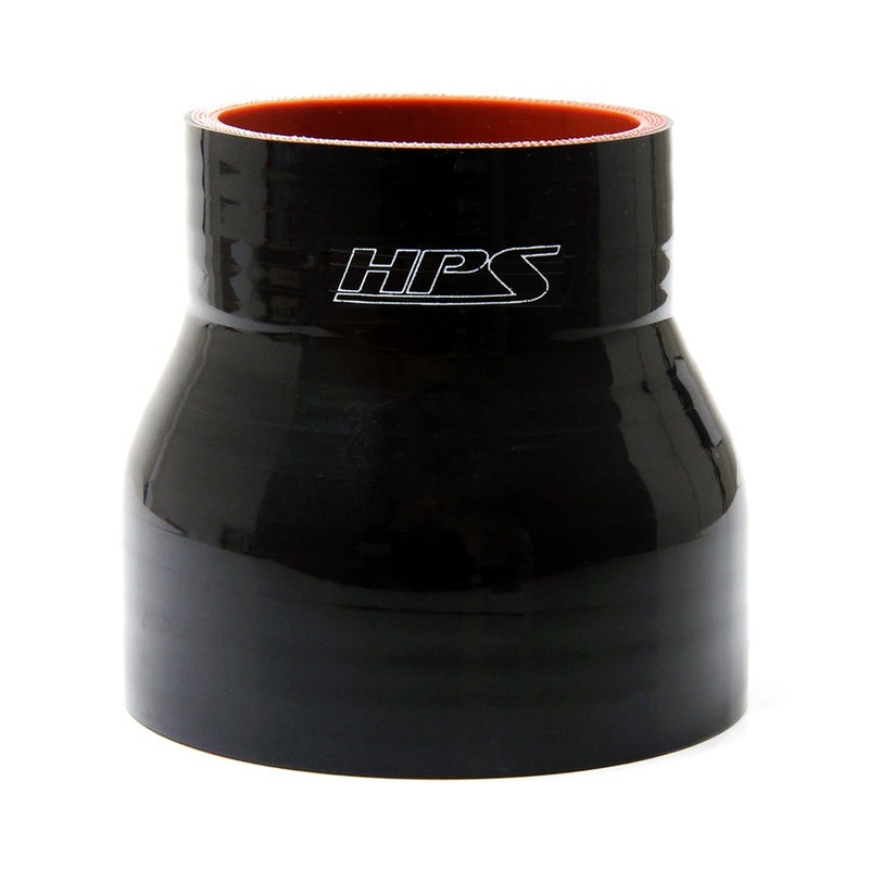 HPS 2-3/8″ – 2-9/16″ 4-ply Reinforced Silicone Straight Coupler Hose | Universal (HTSR-238-256-BLK)