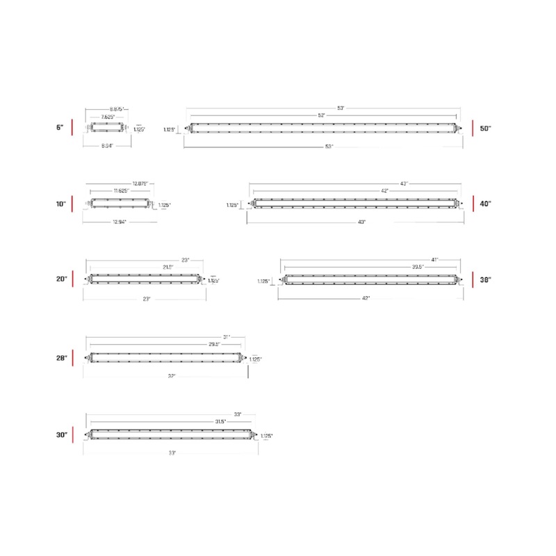 Rigid Industries Rigid SR-Series Pro LED Light – Spot/Driving Combo / 10in / Black Housing / Each (RIG911313)
