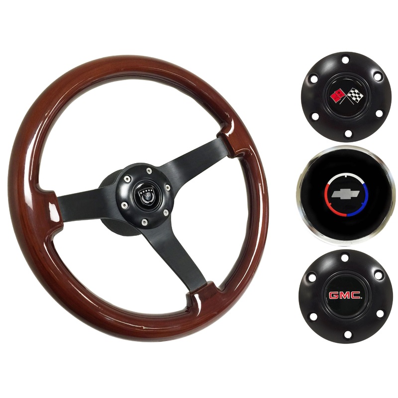 1974-94 Chevy Truck, GMC Steering Wheel Kit | Mahogany Wood | ST3127