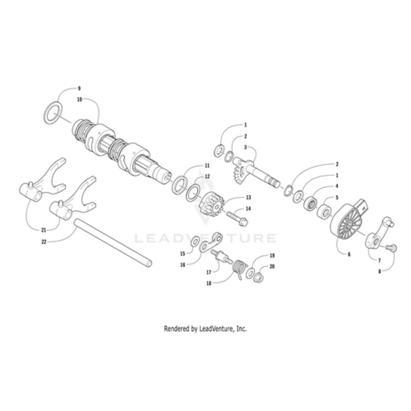 Shift Fork R/B 0818-171 by Arctic Cat