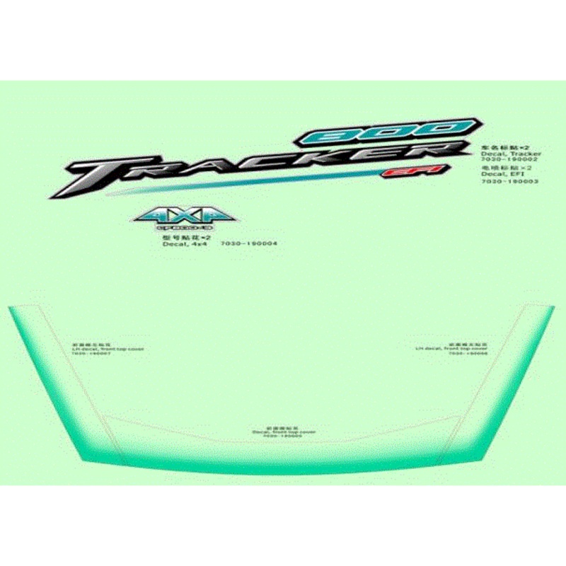 U8 Decal Kit by CF Moto