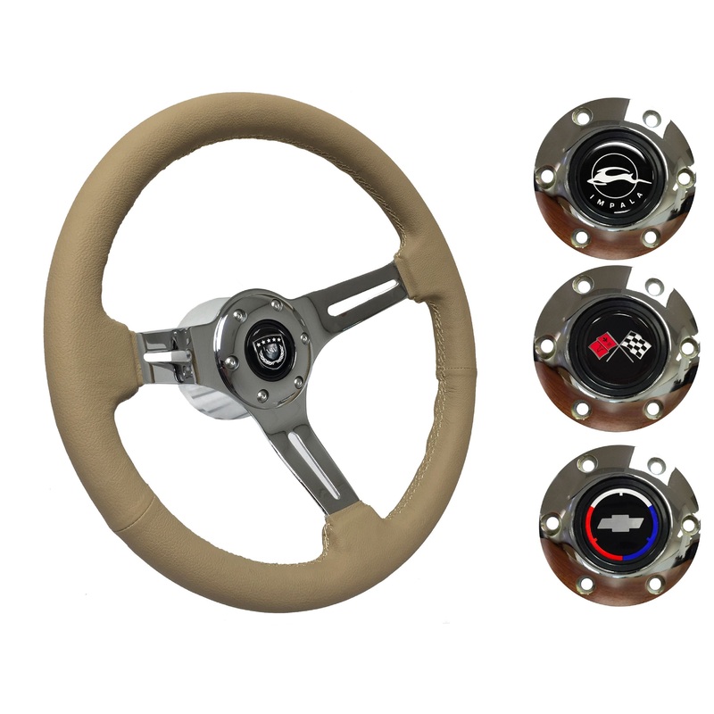 1969-85 Impala Steering Wheel Kit | Tan Leather | ST3012TAN