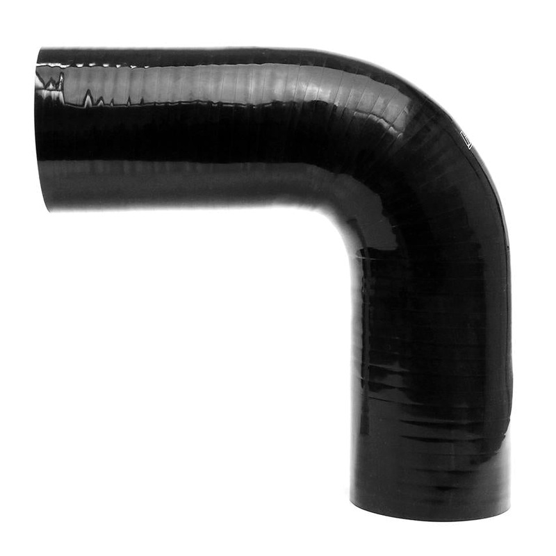 HPS 2-3/8″ 4-ply Reinforced Silicone 90 Degree Elbow Hose | Universal (HTSEC90-238-BLK)
