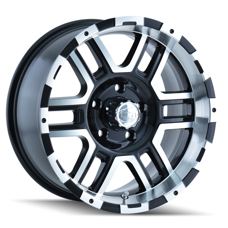 ION Type 179 17×8 / 6×127 BP / 10mm Offset / 78.3mm Hub Black/Machined Wheel