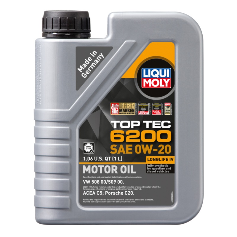 LIQUI MOLY 1L Top Tec 6200 Motor Oil SAE 0W20