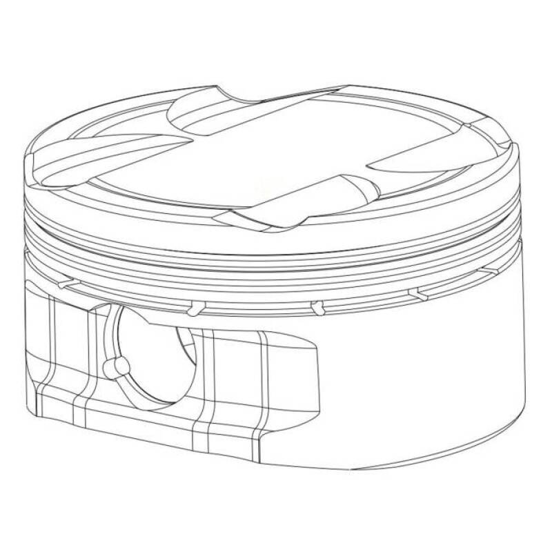 CP Piston & Ring Set for Mitsubishi 4G63 2G – Bore (86mm) Rod (156mm) Dish (-14.1cc) CR (8.5) Single