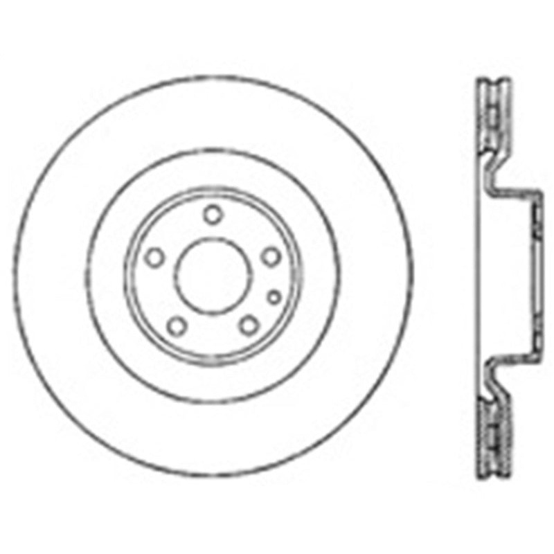 StopTech 07-10 Audi S6 Drilled Right Front Rotor