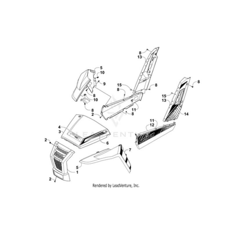 Decal Panel – Limited – Rear Left by Arctic Cat