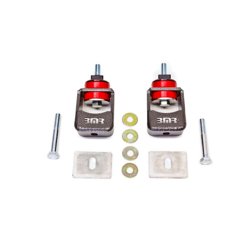 BMR 10-15 5th Gen Camaro Motor Mount Kit (Polyurethane) – Black Hammertone (Spacers Not Included)
