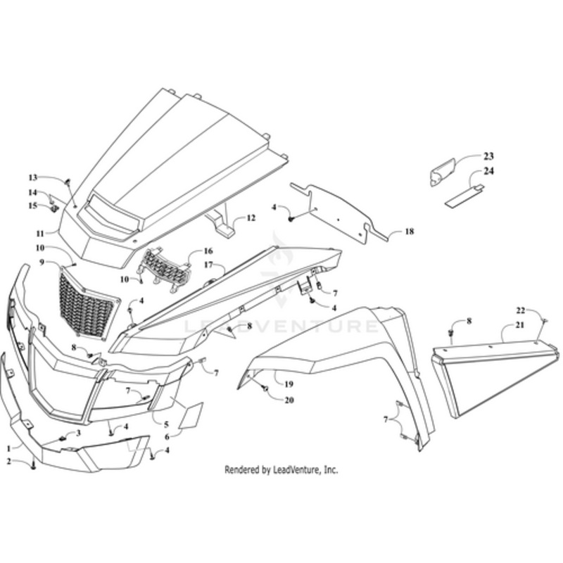 Side Panel – Front – Right – Fossil by Arctic Cat
