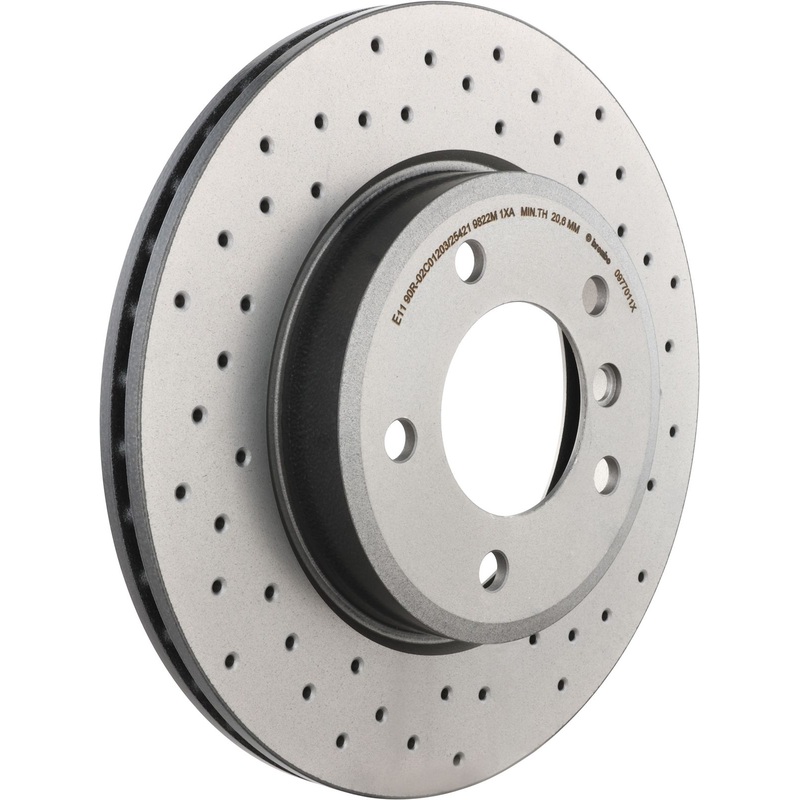 XTRA Drilled Front Disc Brake Rotor – 09.7701.1X