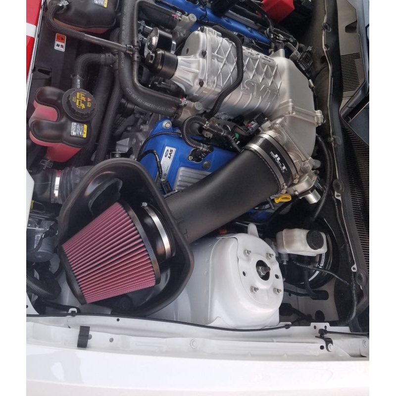 JLT 10-14 Ford Mustang GT500 Black Textured Big Air Intake Kit w/Red Filter – Tune Req