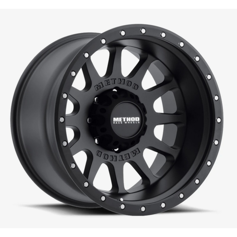 Method MR605 NV 20×10 -24mm Offset 8×6.5 121.3mm CB Matte Black Wheel