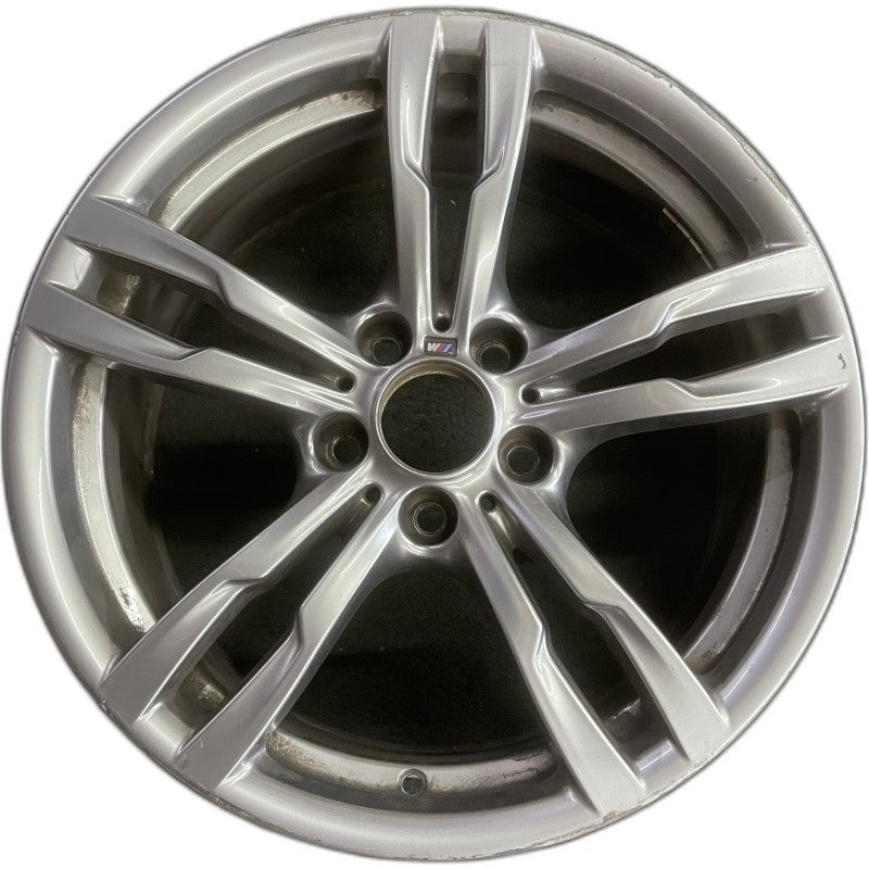 18″ BMW 320i 14 18×8 5 spoke double spoke ferric gray Original OEM Wheel Rim