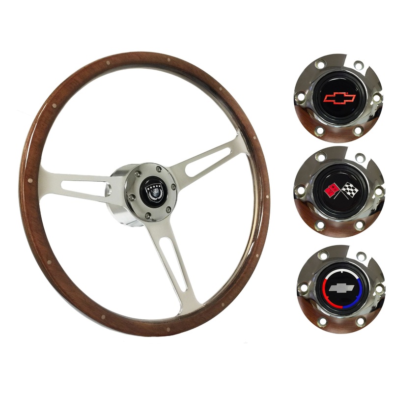 1970-88 Monte Carlo Steering Wheel Kit | Deluxe Walnut Wood | ST3553