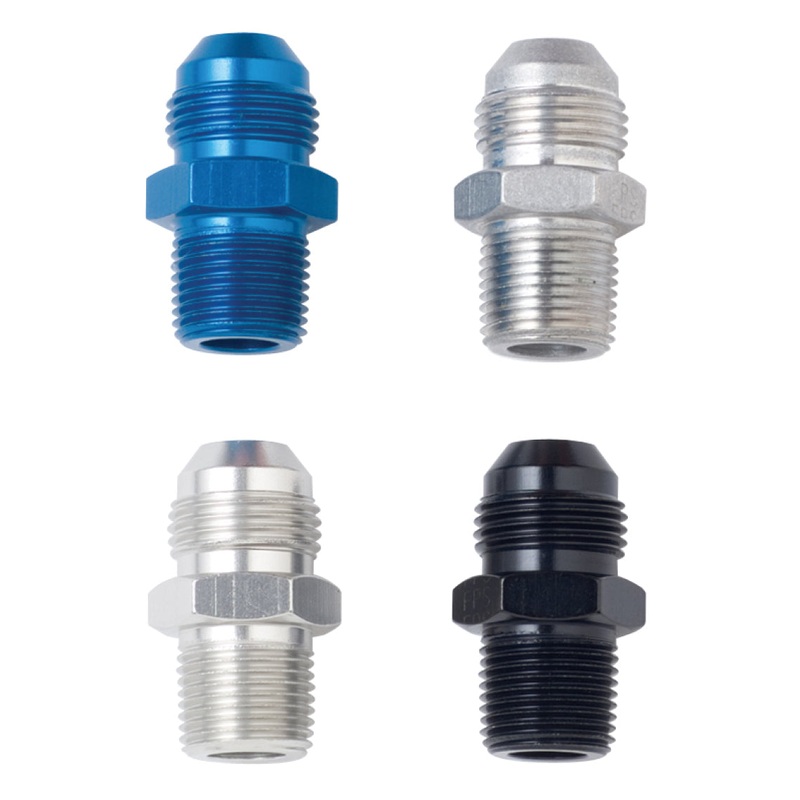 Fragola -8AN x 3/8 NPT Straight Adapter – Black