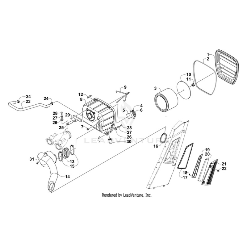 Support, Air Filter By Arctic Cat