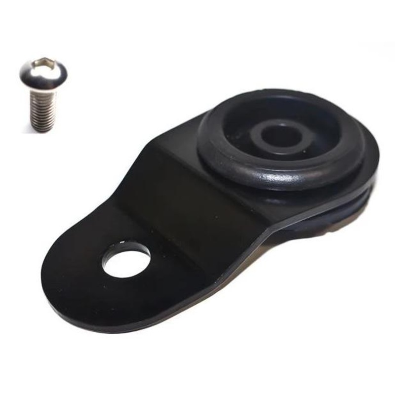 Torque Solution Radiator Mount w/ Insert – Black | 2001-2006 Mitsubishi Evo 7/8/9 (TS-EV-009I)