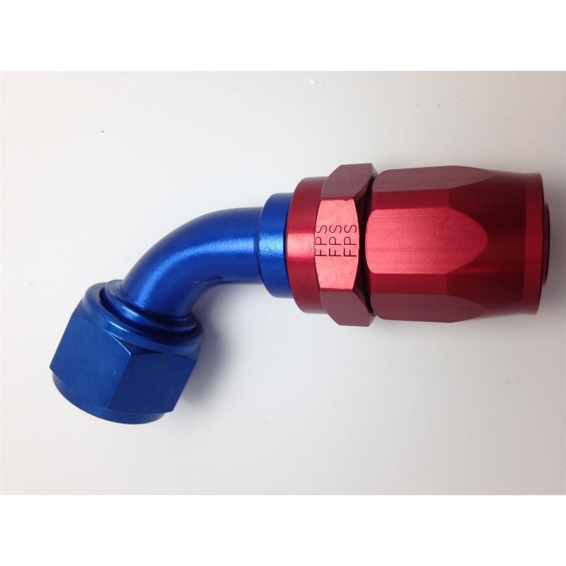 Fragola -12AN Fem x -16AN Hose 60 Degree Expanding Hose End – Blue/Red