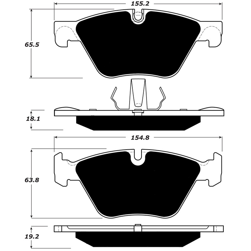 Porterfield Brake Pads for 2013 BMW 528i xDrive