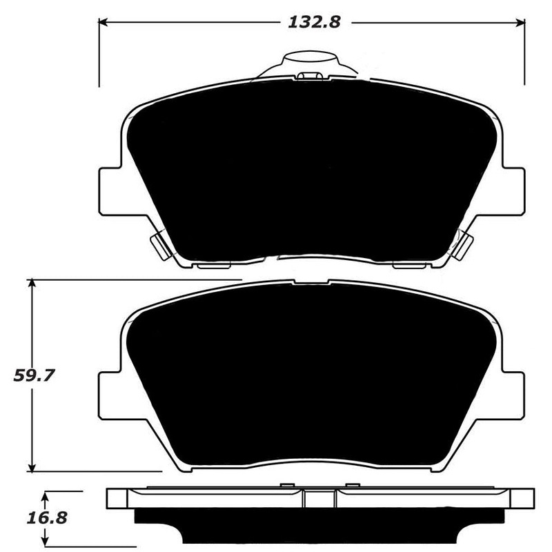 Porterfield Brake Pads for 2013 HYUNDAI SANTA FE-4 Cyl
