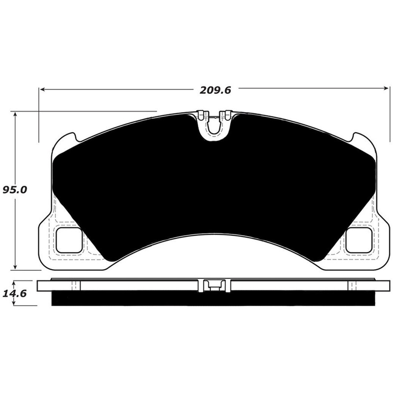 Porterfield Brake Pads for 2013 VOLKSWAGEN TOUAREG  360mm Front Discs