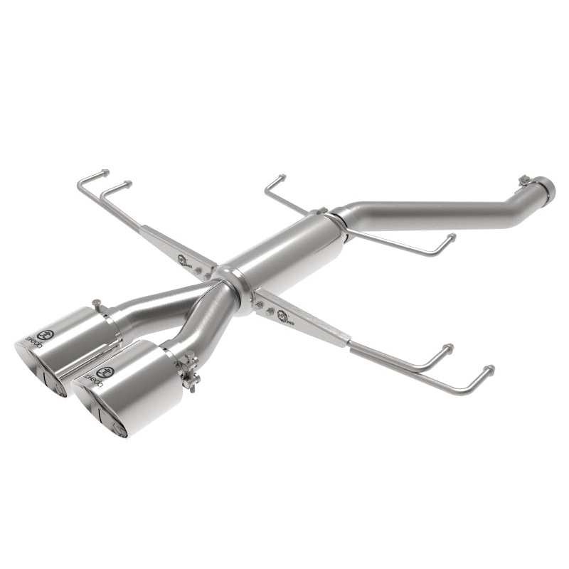 aFe Takeda 2.5in 304SS Axle-Back Exhaust System 17-19 Honda Civic Type R L4-2.0L (t) – Polished Tip