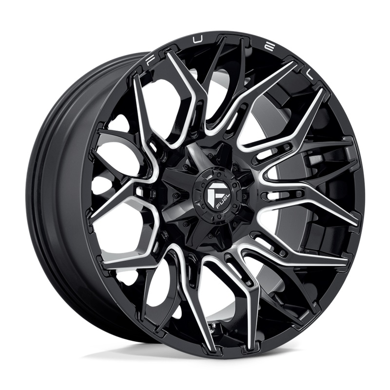 Fuel Wheels D769 Twitch 22″ 8×180 Glossy Black Milled