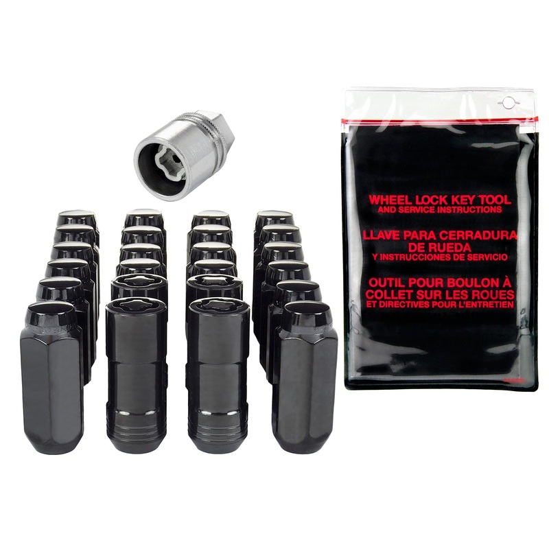 McGard 6 Lug Hex Install Kit w/Locks (Cone Seat Nut) M14X2.0 – Black