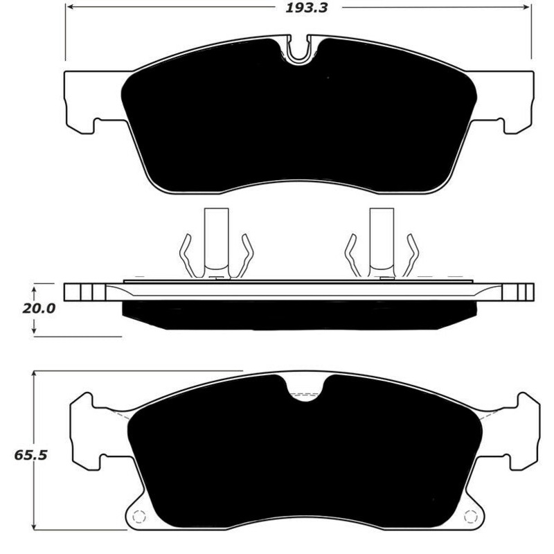 Porterfield Brake Pads for 2016 MERCEDES-BENZ GLE400